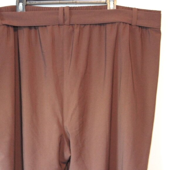 NWT Torrid Raisin Brown Crepe Self Tie Tapered Pant Plus Size 4 4X H13554 - Picture 7 of 11